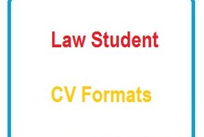 Law Student CV Formats