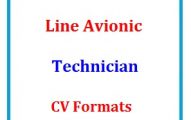 Line Avionics Technician CV Formats