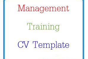 Management Training CV Template