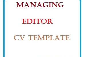 Managing Editor CV Template