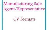 Manufacturing Sale Agent Representative CV Formats