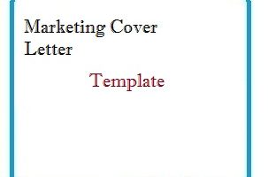 Marketing Cover Letter Template