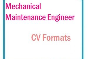 Mechanical Maintenance Engineer CV Formats
