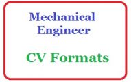 Mechanical engr cv formats