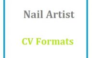 Nail Artist CV Formats