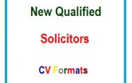 New Qualified Solicitors CV Formats