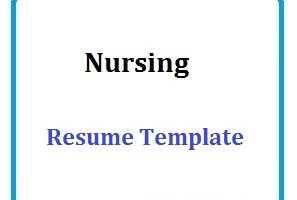 Nursing Resume Template