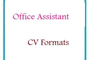 Office Assistant CV Formats