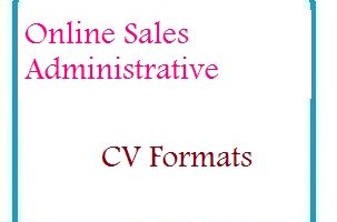 Online Sales Administration CV Formats