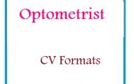 Optometrist CV Formats