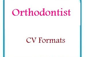 Orthodontist CV Formats