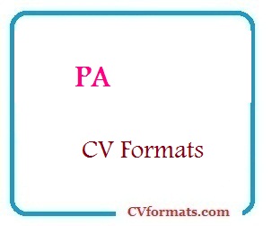 PA CV Formats