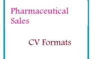 Pharmaceutical Sales CV Formats
