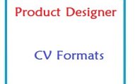 Product Designer CV Formats