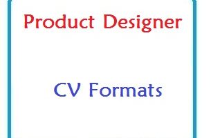 Product Designer CV Formats