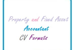 Property and Fixed Asset Accountant CV Formats