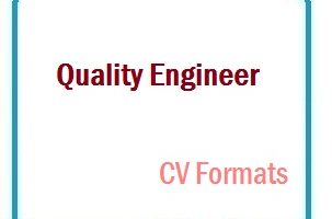 Quality Engineer CV Formats