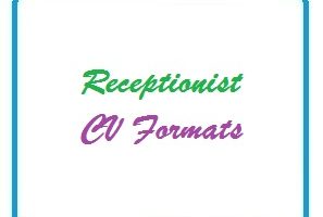 Receptionist CV Formats