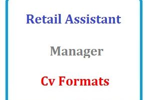 Retail assistant manager CV Formats