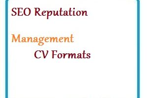 SEO Reputation Management CV Formats