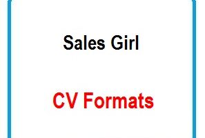 Sales Girl CV Formats