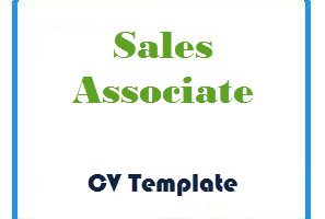 Sales associate CV Template
