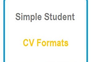 Sample Student CV Formats