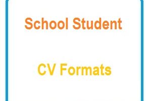 School Student CV Formats