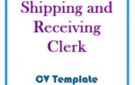 Shipping and Receiving Clerk CV Template