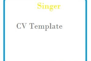 Singer CV Template