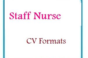 Staff Nurse CV Formats
