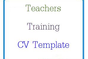 Teachers Training CV Template