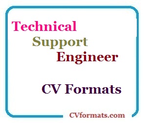 Technical Support Engineer CV Formats