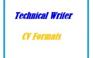 Technical Writer CV Formats