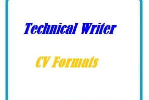 Technical Writer CV Formats