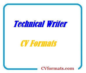 Technical Writer CV Formats