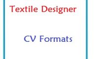 Textile Designer CV Formats