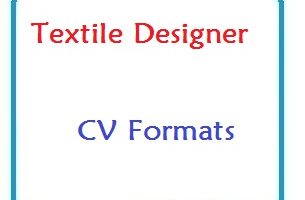 Textile Designer CV Formats