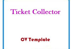 Ticket Collector CV Template