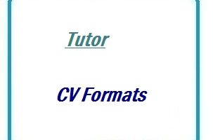 Tutor CV Formats