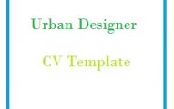 Urban Designer CV Template