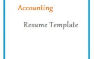 Accounting Resume Template