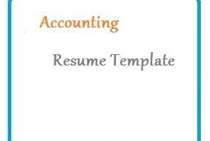 Accounting Resume Template