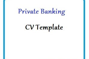 Private Banking CV Template