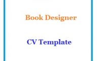 Book Designer CV Template