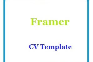 Framer CV Template