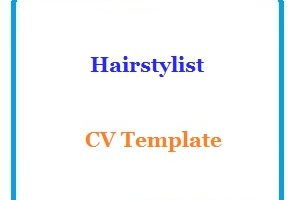Hairstylist CV Template
