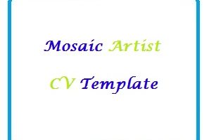 Mosaic Artist CV Template