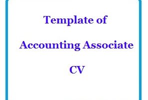 Template of Accounting Associate CV