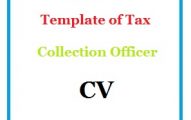 Template of Tax Collection Officer CV
